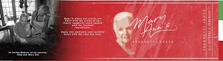 MARY ANN'S SPAGHETTI SAUCE IN LOVING MEMORY OF MY PARENTS, TONY AND MARY ANN HOME IS WHERE OUR SENSES ARE FILLED WITH THE AROMA OF OUR FAMILY SPAGHETTI SAUCE COOKED WITH THE FRESHEST INGREDIENTS. ENJOY THIS AUTHENTIC AND VERSITILE SAUCE WITH THE ONES YOU LOVE. logo