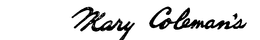 MARY COLEMAN'S DAINTY MAID MON DOCTEUR logo