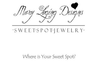 MARY LOGING DESIGNS SWEET SPOT JEWELRY WHERE IS YOUR SWEET SPOT? logo