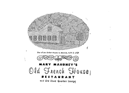 MARY MAHONEY'S OLD FRENCH HOUSE RESTAURANT logo