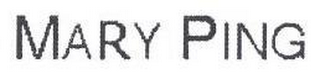 MARY PING logo