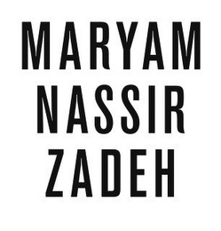 MARYAM NASSIR ZADEH logo