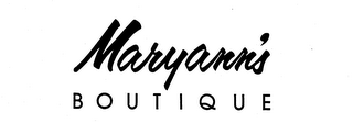 MARYANN'S BOUTIQUE logo