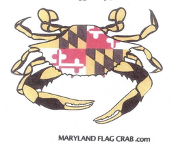 MARYLAND FLAG CRAB.COM logo