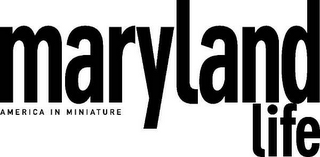 MARYLAND LIFE AMERICA IN MINIATURE logo