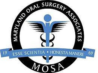 MARYLAND ORAL SURGERY ASSOCIATES MOSA 19 ESSE SCIENTIA HONESTA MANERE 69 logo
