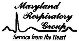 MARYLAND RESPIRATORY GROUP SERVICE FROM THE HEART logo