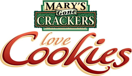 MARY'S GONE CRACKERS LOVE COOKIES logo