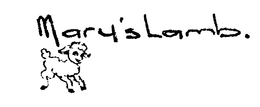 MARY'S LAMB logo
