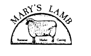 MARY'S LAMB RESTAURANT MARKET CATERING logo