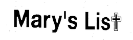 MARY'S LIST logo