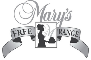 MARY'S M FREE RANGE logo