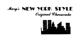 MARY'S NEW YORK STYLE ORIGINAL CHEESECAKE logo