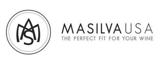MAS MASILVA USA THE PERFECT FIT FOR YOUR WINE logo