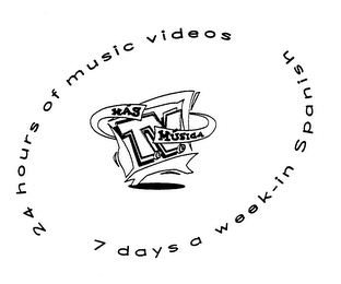 MAS MUSICA TEVE 24 HOURS OF MUSIC VIDEOS 7 DAYS A WEEK - IN SPANISH logo