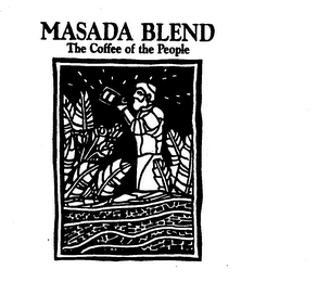 MASADA BLEND THE COFFEE OF THE PEOPLE logo