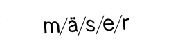 M/A/S/E/R logo