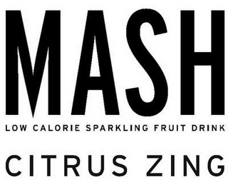 MASH LOW CALORIE SPARKLING FRUIT DRINK CITRUS ZING logo