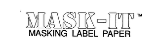 MASK-IT MASKING LABEL PAPER logo