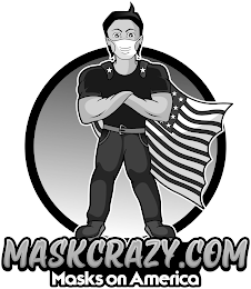 MASKCRAZY.COM MASKS ON AMERICA logo