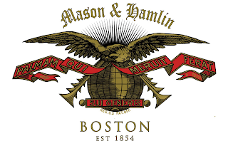 MASON & HAMLIN PALMAN QUI MERUIT FERAT. SUI GENERIS. BOSTON EST. 1854 logo
