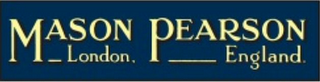 MASON PEARSON LONDON. ENGLAND. logo