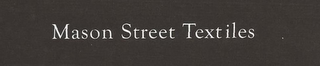 MASON STREET TEXTILES logo