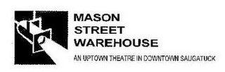 MASON STREET WAREHOUSE AN UPTOWN THEATER IN DOWNTOWN SAUGATUCK logo