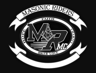 MASONIC RIDERS FAITH CHARITY BIKER LOVE HOPE MR MC logo