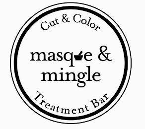 MASQUE & MINGLE CUT & COLOR TREATMENT BAR logo