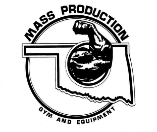 MASS PRODUCTION GYM AND EQUIPMENT logo
