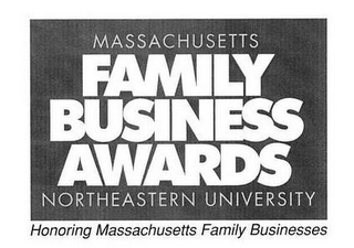 MASSACHUSETTS FAMILY BUSINESS AWARDS NORTHEASTERN UNIVERSITY HONORING MASSACHUSETTS FAMILY BUSINESSES logo