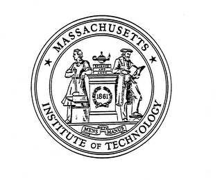 MASSACHUSETTS INSTITUTE OF TECHNOLOGY SCIENCE AND ARTS 1861 MENS ET MANUS logo
