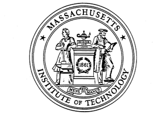 MASSACHUSETTS INSTITUTE OF TECHNOLOGY SCIENCE AND ARTS 1861 MEN ET MANUS logo