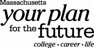 MASSACHUSETTS YOUR PLAN FOR THE FUTURE COLLEGE · CAREER · LIFE logo