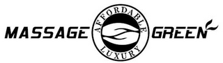 MASSAGE GREEN AFFORDABLE LUXURY logo