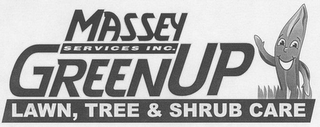 MASSEY SERVICES INC.  GREENUP LAWN, TREE & SHRUB CARE logo