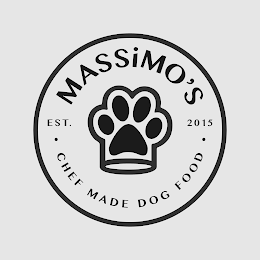 MASSIMO'S CHEF MADE DOG FOOD EST. 2015 logo