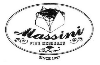 MASSINI FINE DESSERTS SINCE 1957 logo
