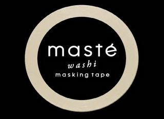 MASTE WASHI MASKING TAPE logo