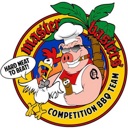 MASTER BASTERS HARD MEAT TO BEAT! COMPETITION BBQ TEAM Q logo
