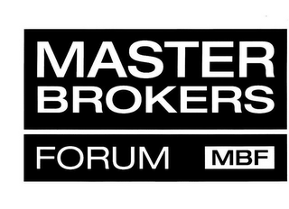 MASTER BROKERS FORUM MBF logo