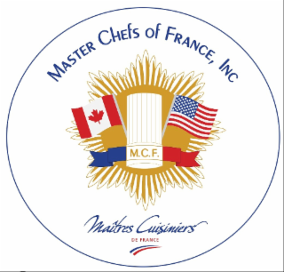 MASTER CHEFS OF FRANCE, INC M.C.F. MAÎTRES CUISINIERS DE FRANCE logo