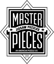 MASTER JIGSAW PUZZLES PIECES AN AMERICAN PUZZLE CO TRADE MARK logo