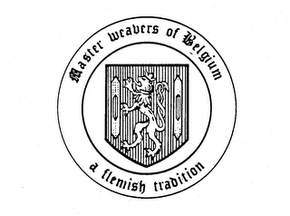 MASTER WEAVERS OF BELGIUM A FLEMISH TRADITION logo