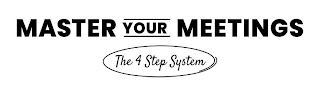 MASTER YOUR MEETINGS THE 4 STEP SYSTEM logo