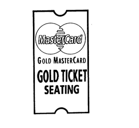 MASTERCARD GOLD MASTERCARD GOLD TICKET SEATING logo
