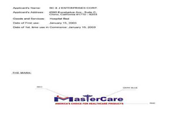 MASTERCARE AMERICA'S CHOICE FOR HEALTHCARE PRODUCTS logo