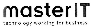 MASTERIT TECHNOLOGY WORKING FOR BUSINESS logo