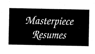 MASTERPIECE RESUMES logo